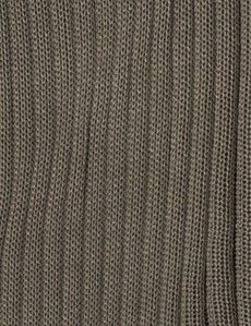 Olive Green Ribbed Cotton Socks-preview1