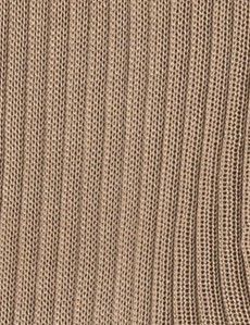 Beige Ribbed Cotton Socks-preview1