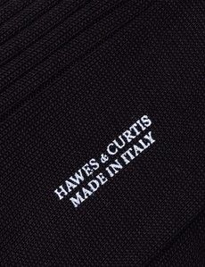 Men's Black Plain Dress Socks-preview1