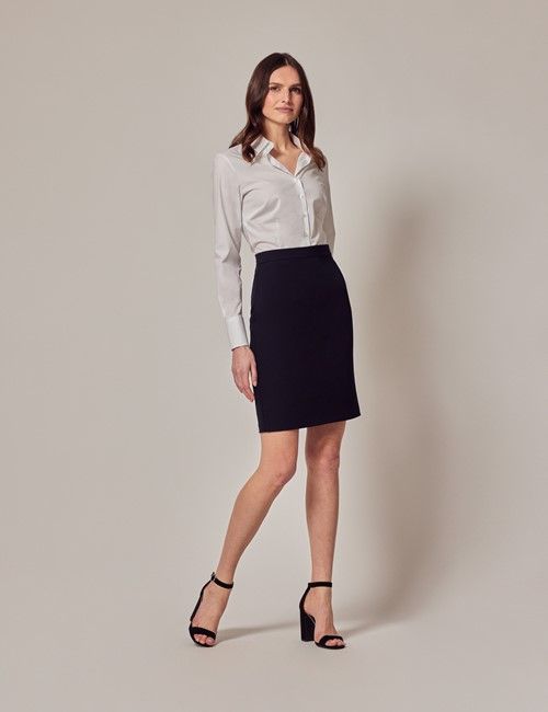Navy Suit Skirt 