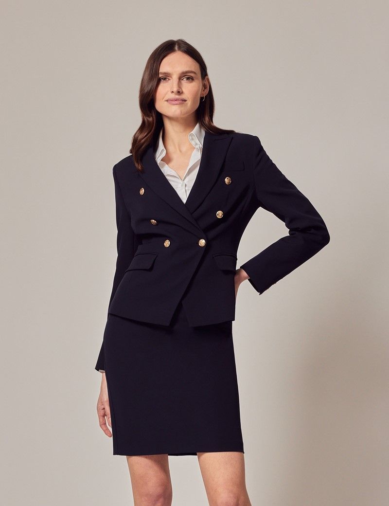 Women s Navy Suit Skirt