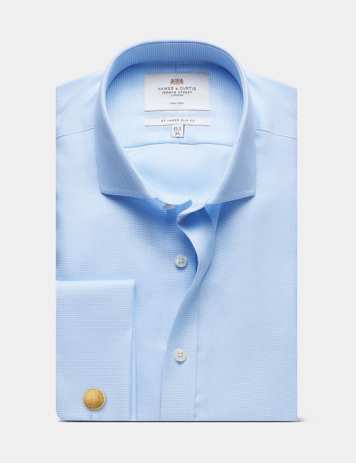 green emerald velvet dress Luxury Shirt' in Champagne with French Cuff - Slim Fit
