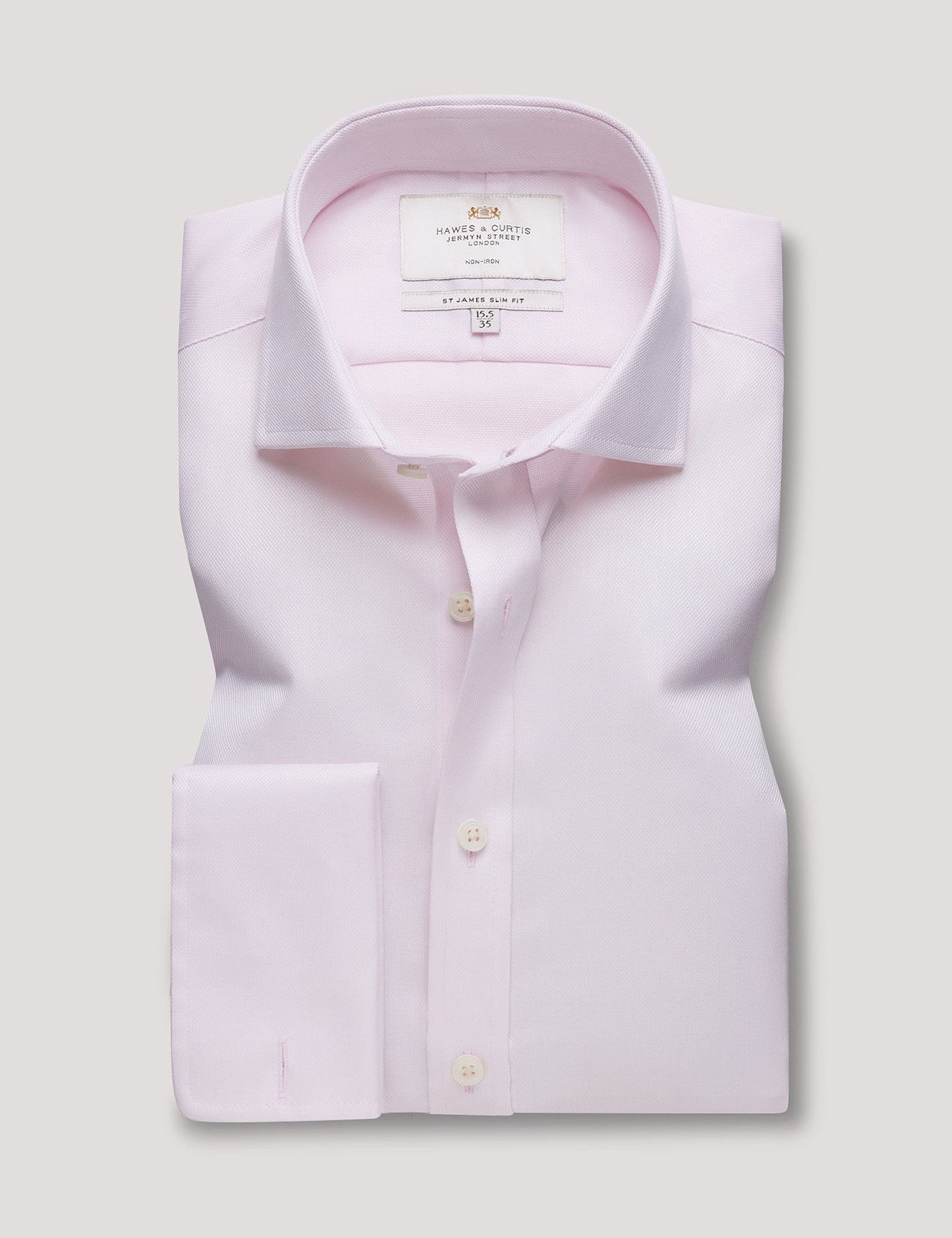 Men's Slim Fit French Cufflinks Shirt Non Iron Long Sleeve Cotton Male Tuxedo Sh - Foto 8