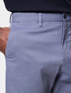 Airforce Blue Garment Dyed Chino Shorts