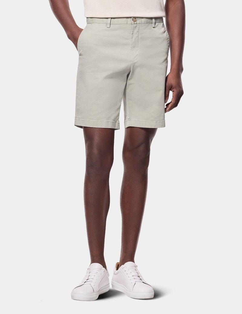 Light Green Garment Dyed Chino Shorts