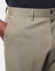 Dusty Olive Garment Dyed Chino Shorts