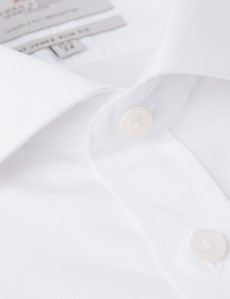 Slim Fit White Poplin Shirt