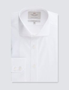 Slim Fit White Poplin Shirt