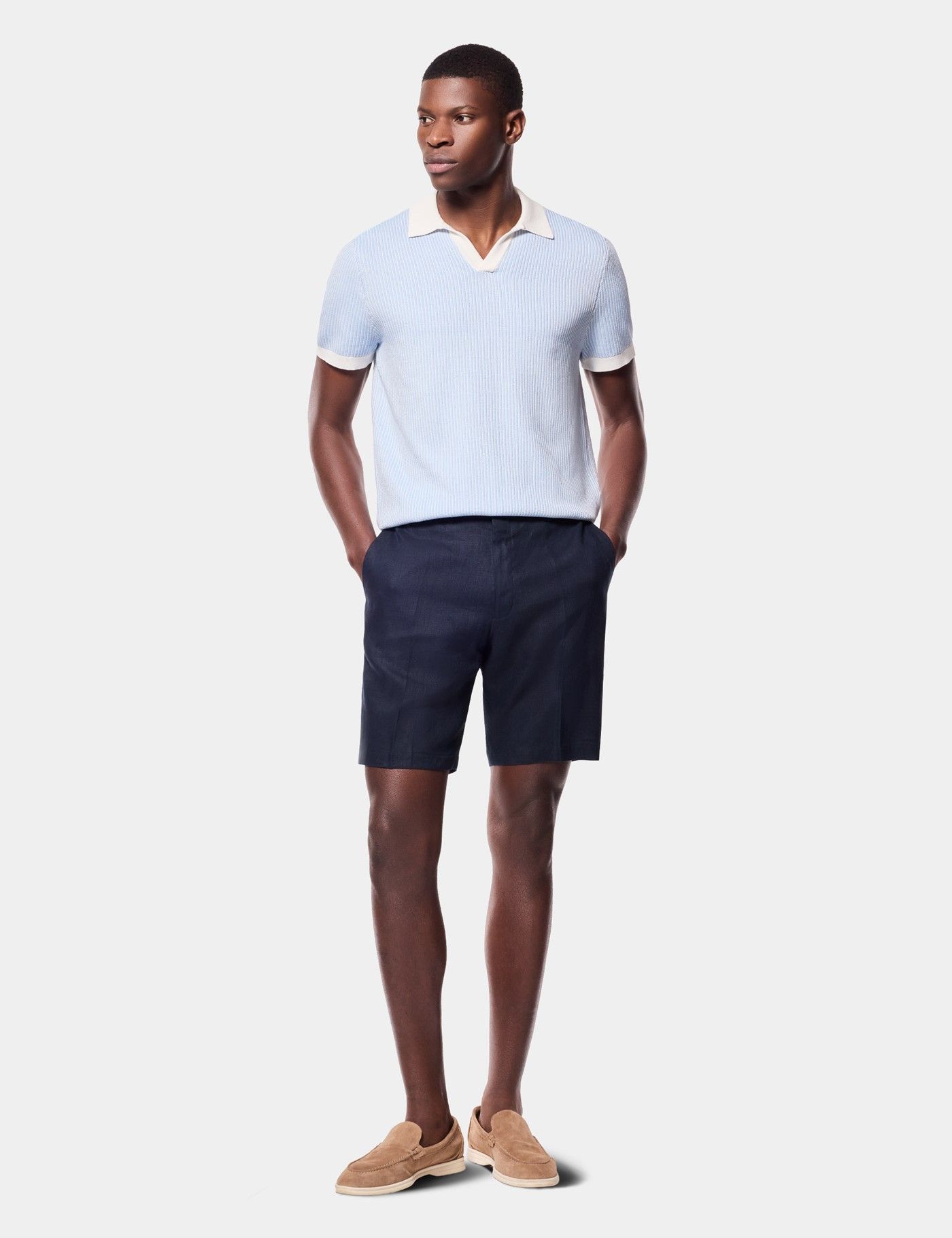 sachin and babi light blue dress Men's Casual Shorts