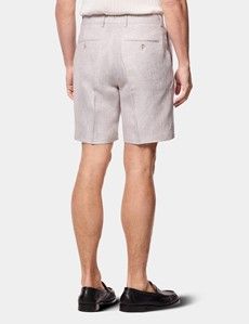 Grey Linen Shorts