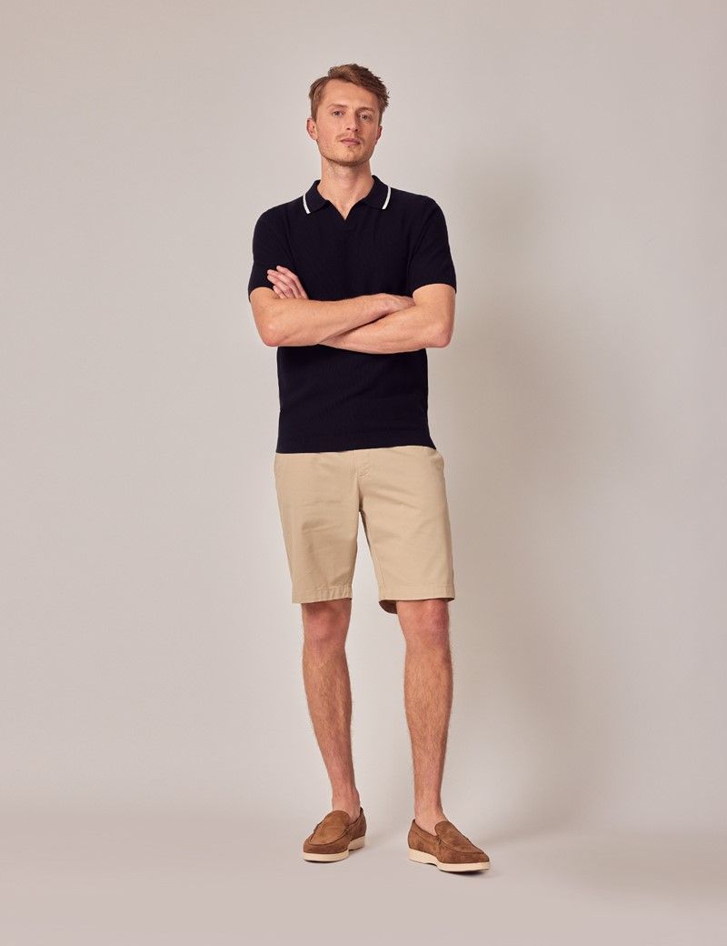 Beige chino shorts on sale