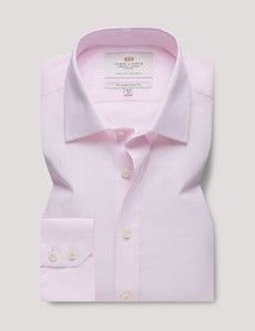 Pink End On End Slim Shirt-preview1