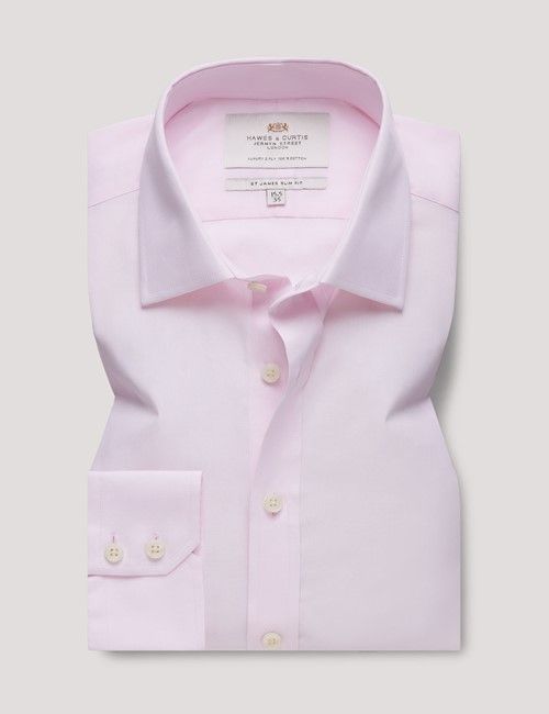 Pink End On End Slim Shirt-preview
