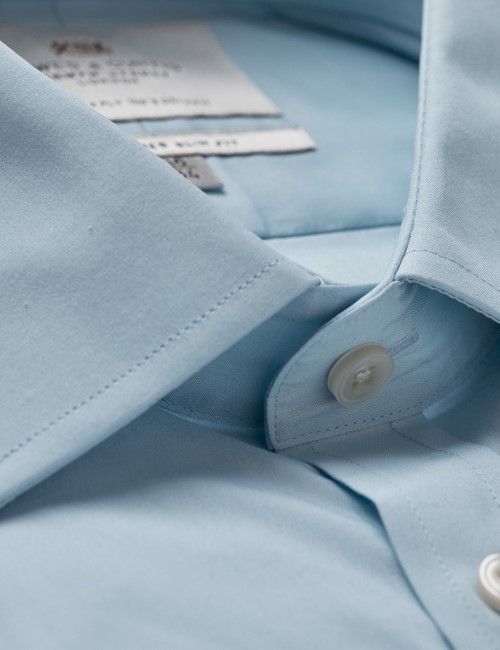 Blue Poplin Slim Shirt