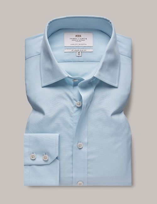 Blue Poplin Slim Shirt-preview