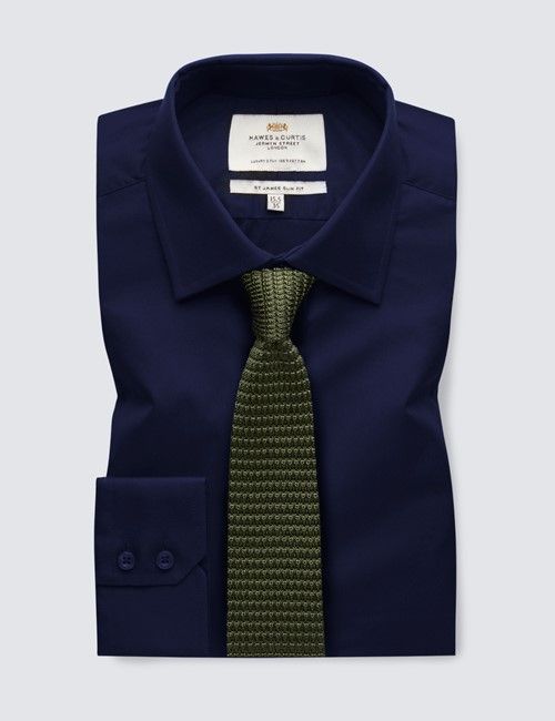 Navy Slim Shirt