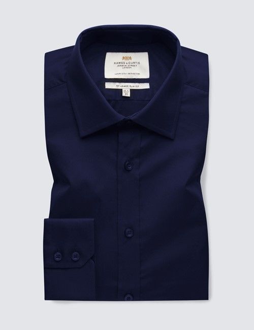 Navy Slim Shirt-preview