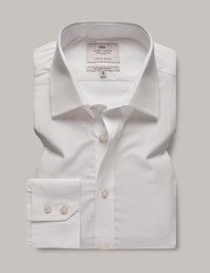 Slim Fit White Poplin Shirt