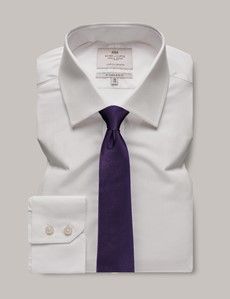 Slim Fit White Poplin Shirt