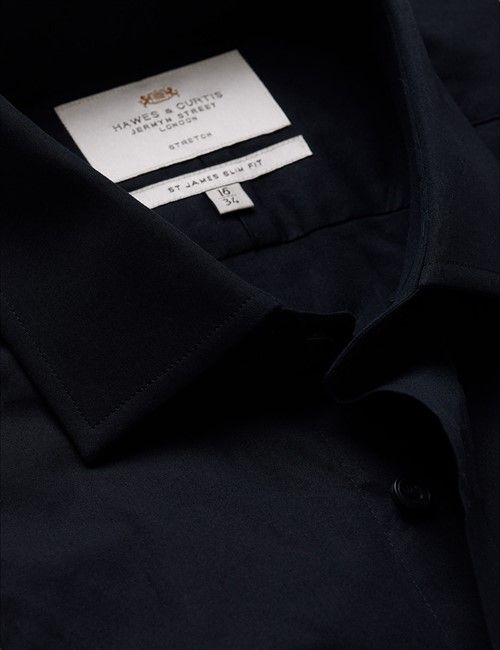 Black Slim Stretch Shirt