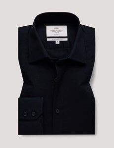 Black Slim Stretch Shirt-preview1