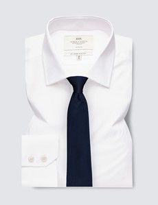 White Slim Cotton Stretch Shirt-preview2