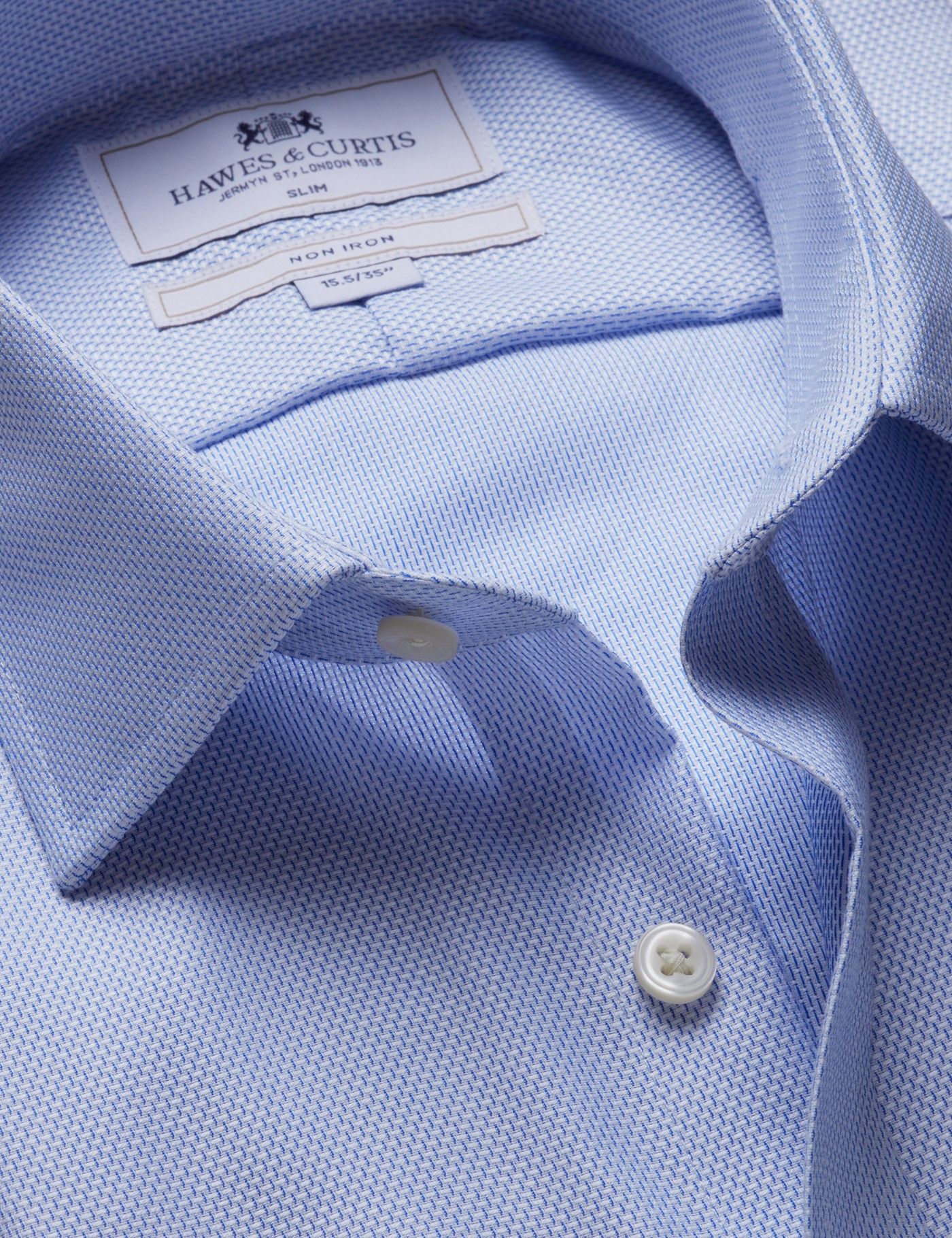 slim fit dress shirts uk Slim Fit White Royal Oxford Non-Iron Cotton Shirt