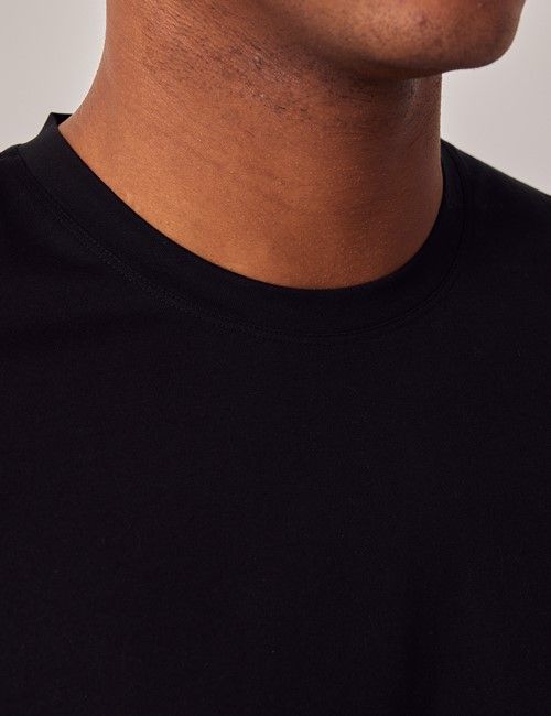Black Mercerized Cotton T-shirt-preview