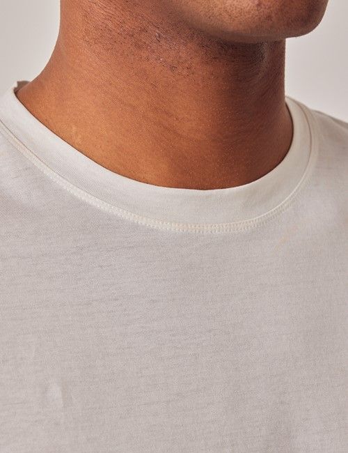 White Mercerized Cotton T-shirt-preview