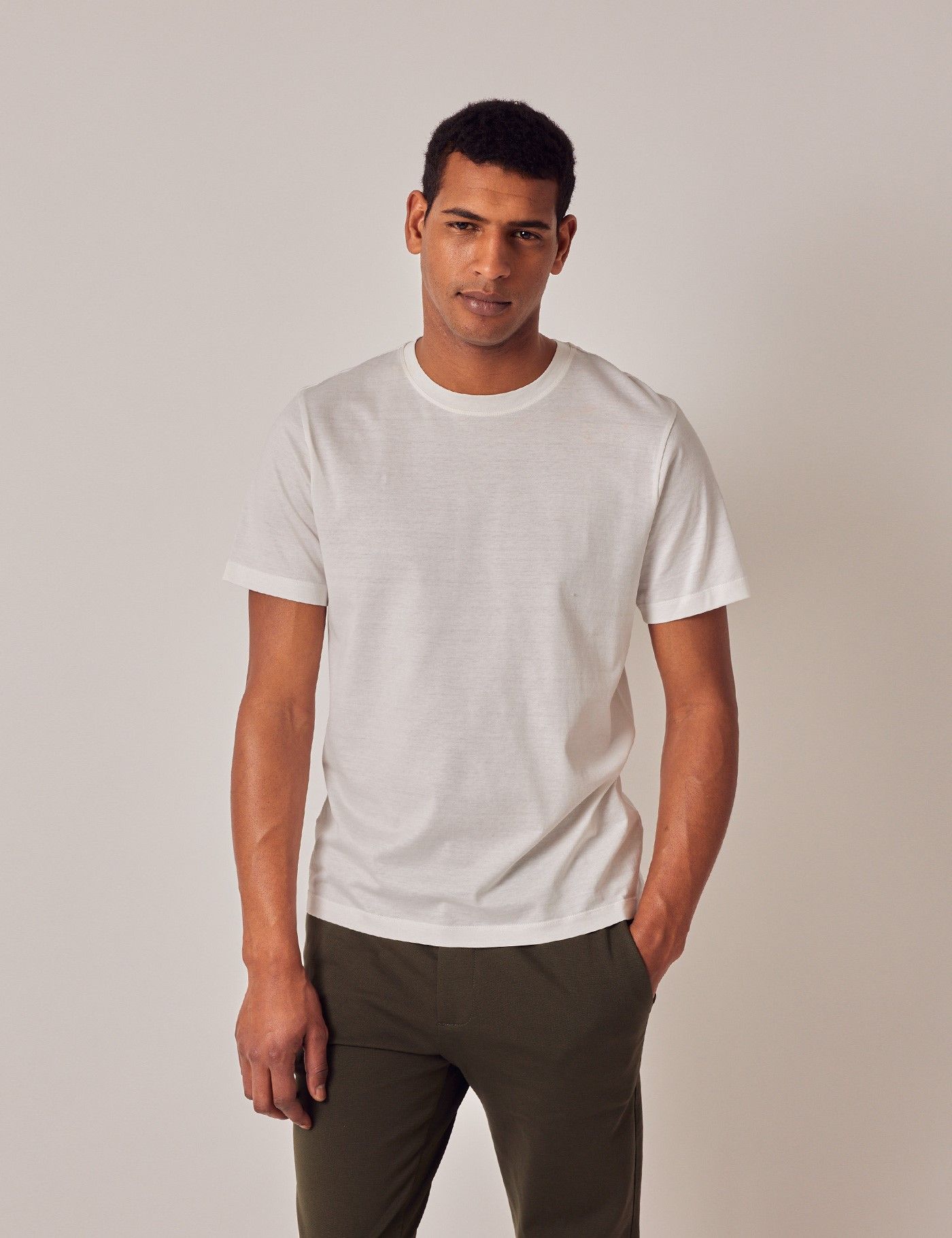 Slim Fit White T-shirt
