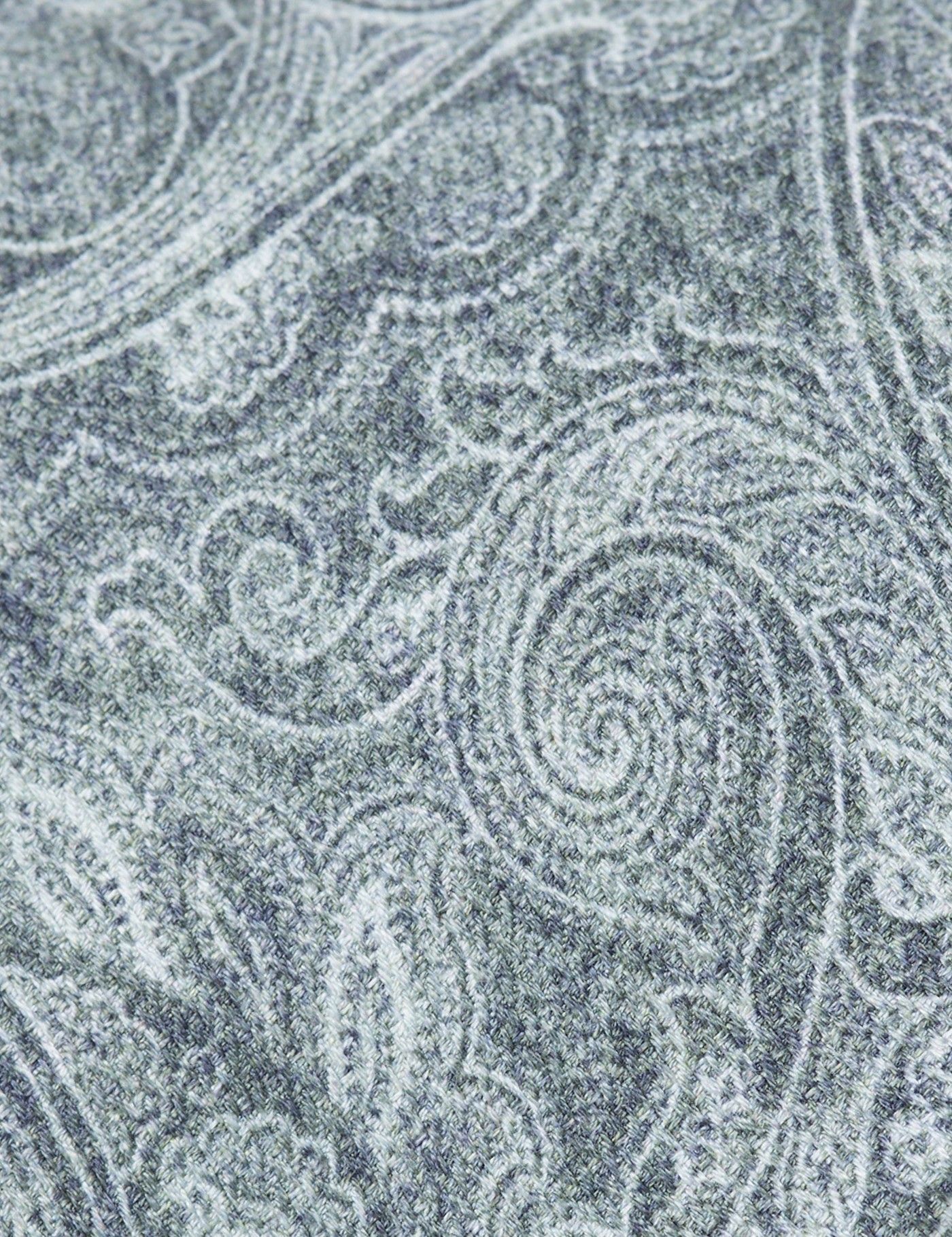 Sage Green Paisley Italian Silk Tie - 1913 Collection-preview