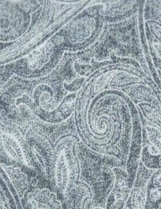 Sage Green Paisley Italian Silk Tie - 1913 Collection