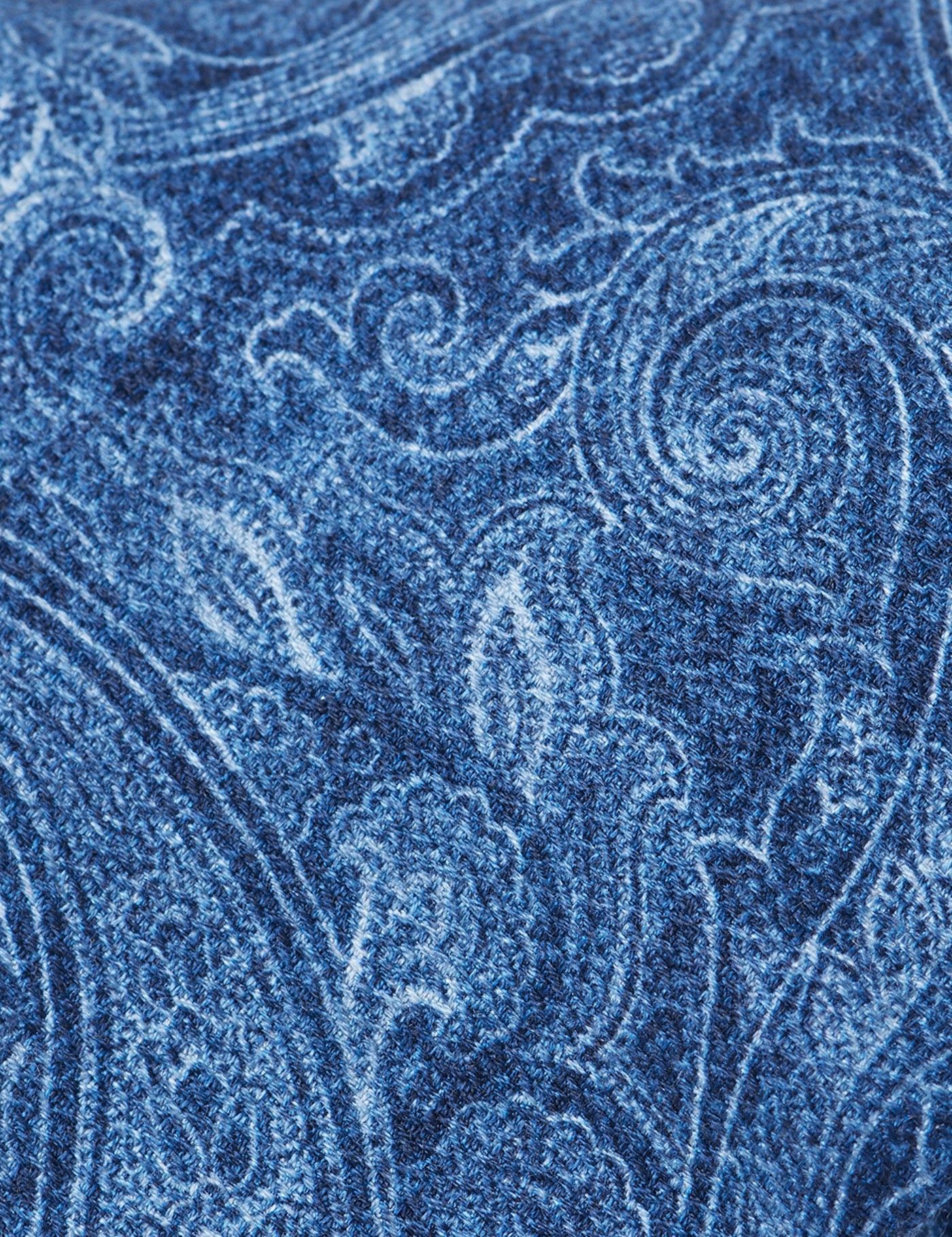 Navy Paisley Italian Silk Tie - 1913 Collection-preview