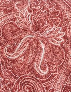 Rust Paisley Italian Silk Tie - 1913 Collection-preview1
