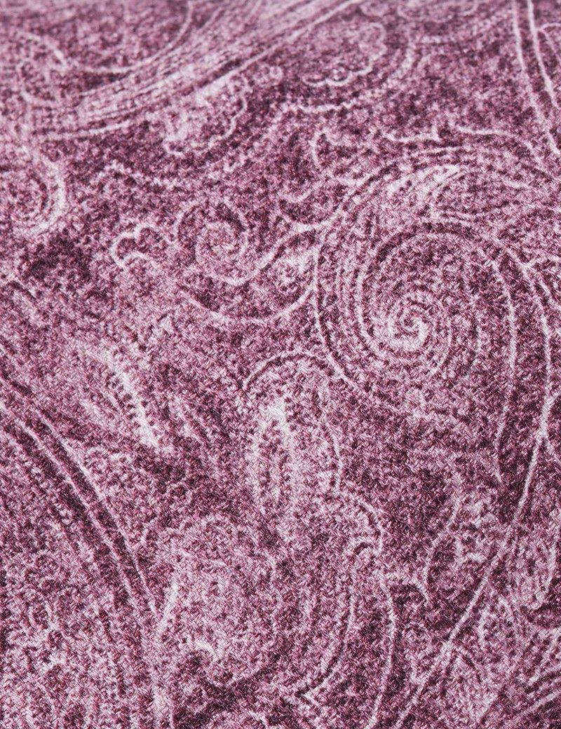 Rose Pink Paisley Italian Silk Tie - 1913 Collection-preview