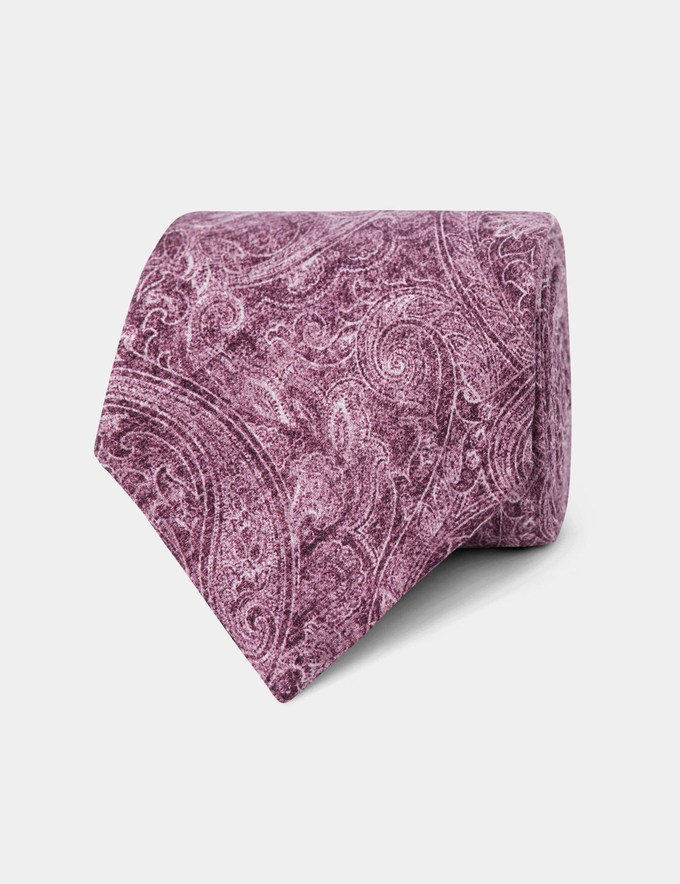 Rose Pink Paisley Italian Silk Tie - 1913 Collection