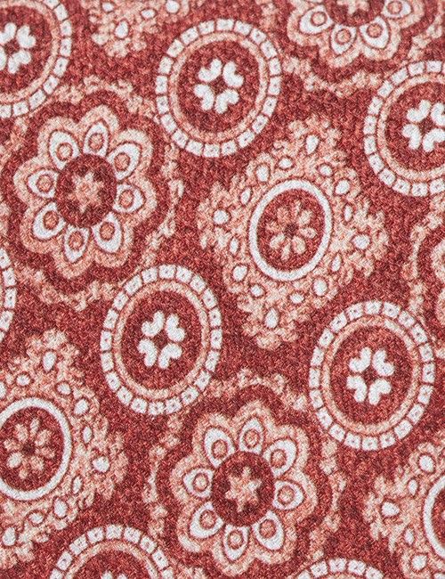 Rust Medallion Geo Italian Silk Tie - 1913 Collection-preview