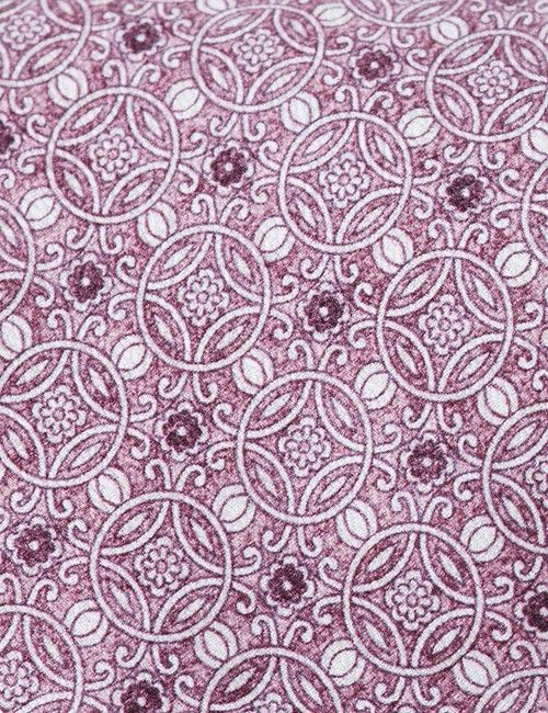 Rose Pink Geometric Italian Silk Tie - 1913 Collection-preview