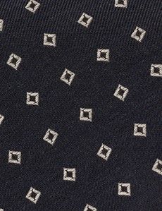 Navy Micro Square 1913 Tie
