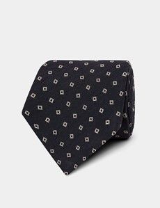 Navy Micro Square 1913 Tie