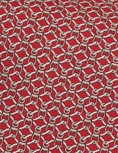 Red Stirrup Geo 1913 Tie