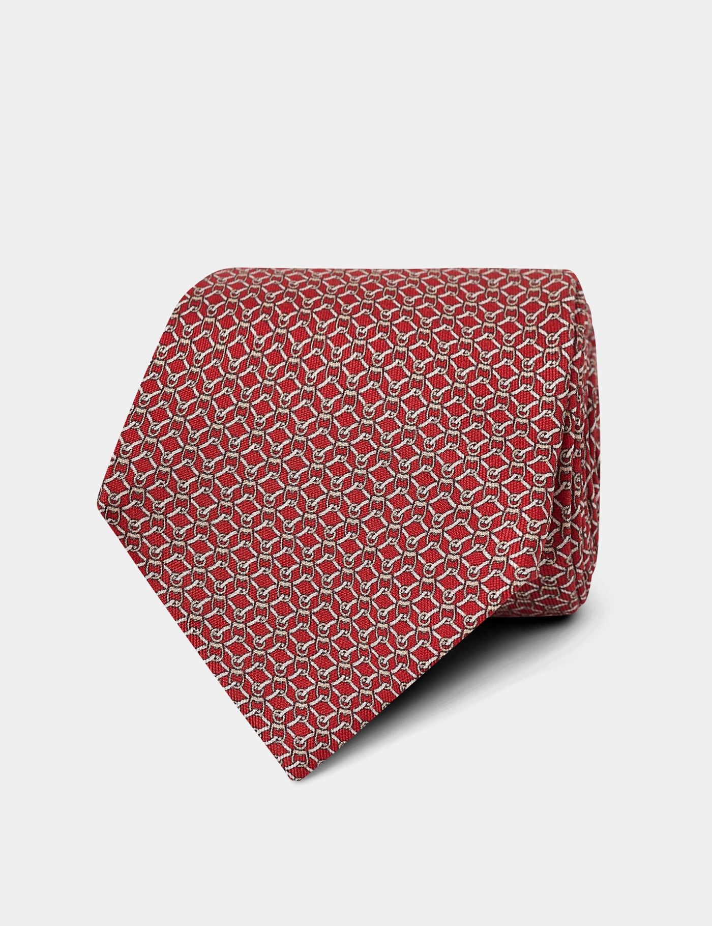 Red Stirrup Geo 1913 Tie