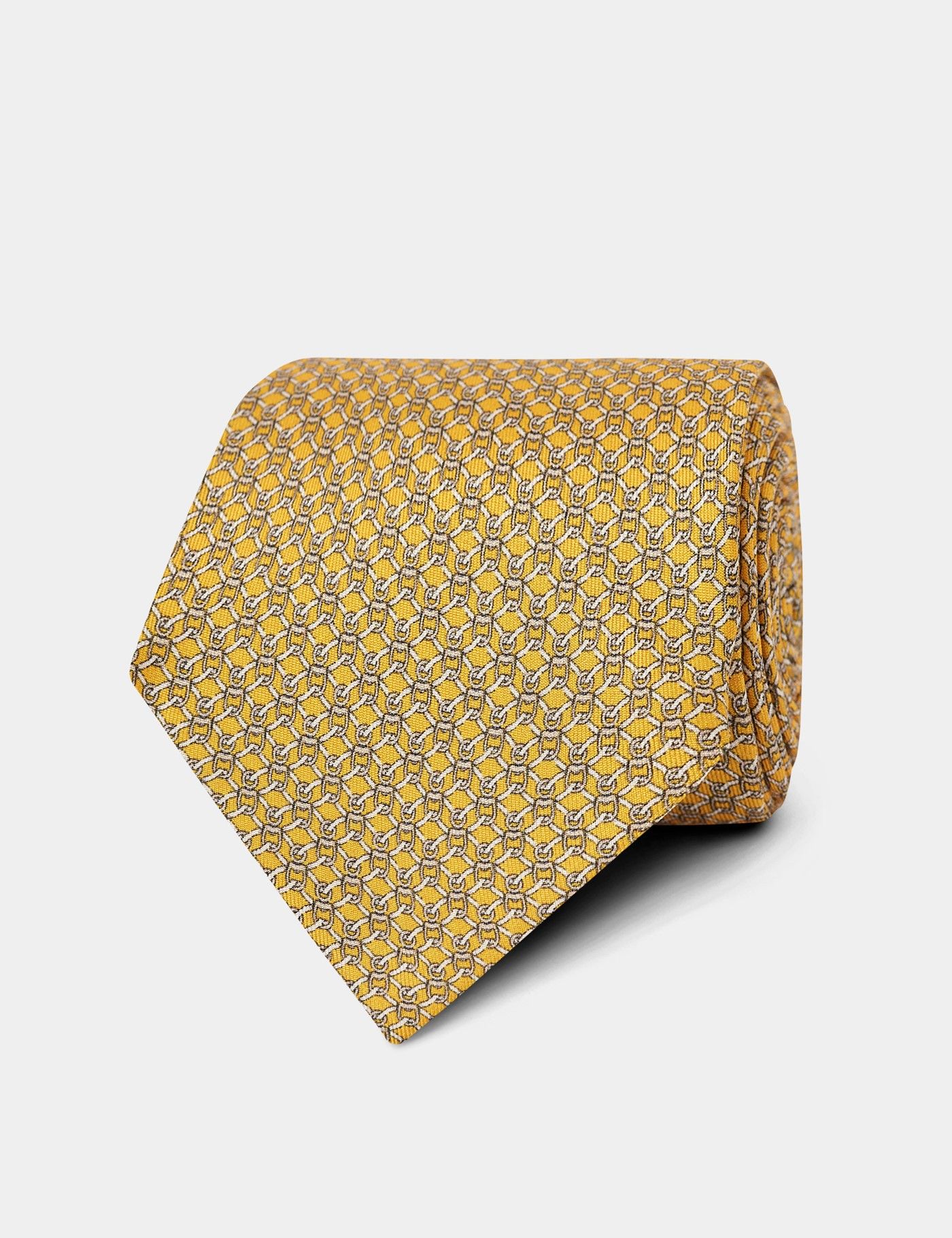 Yellow Stirrup Geo 1913 Tie