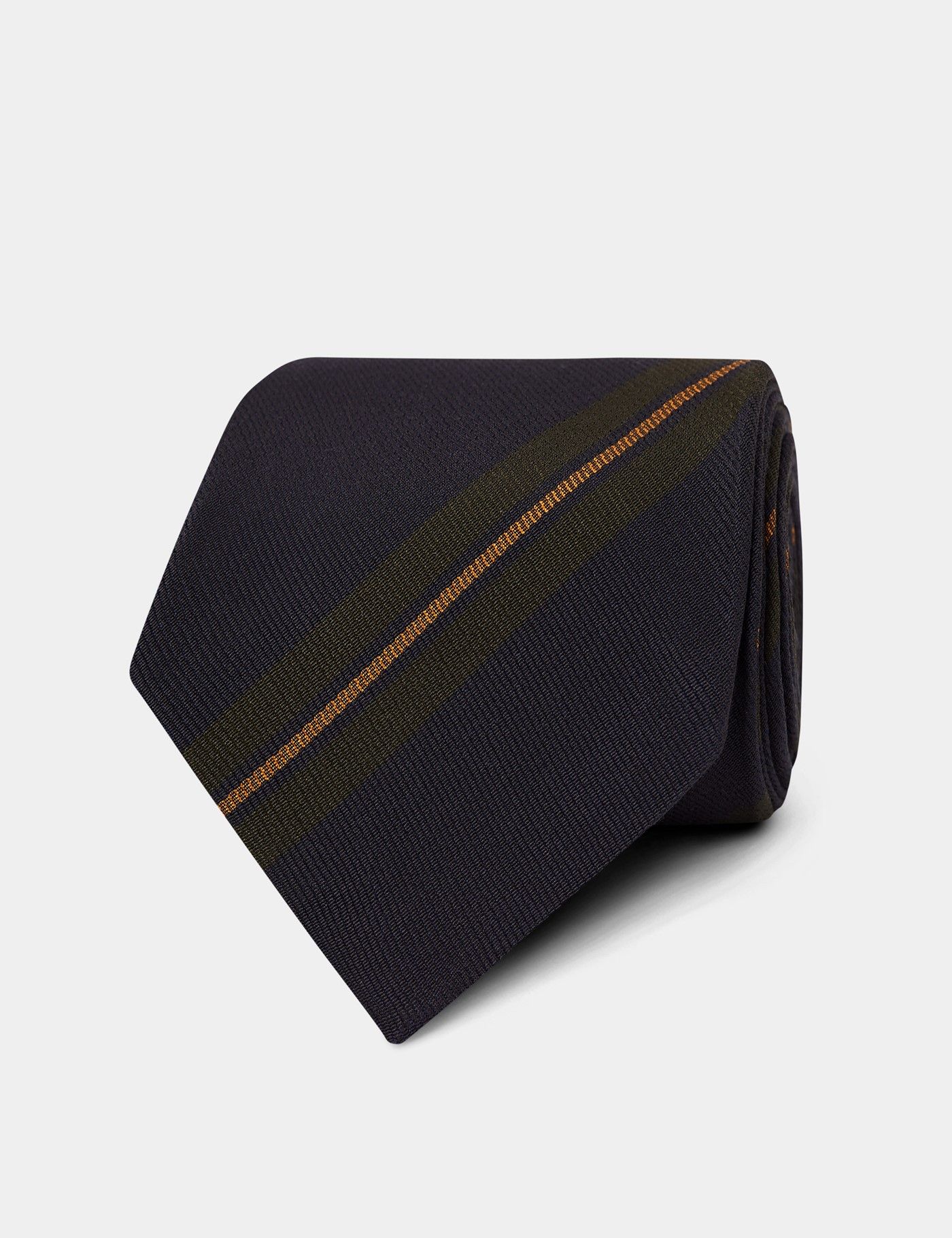 Navy & Green Repp Stripe 1913 Tie