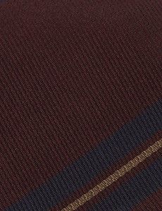 Burgundy Repp Stripe 1913 Tie