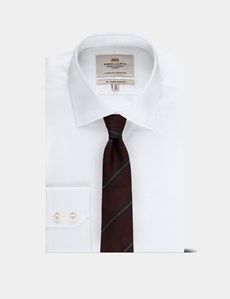 Burgundy Repp Stripe 1913 Tie