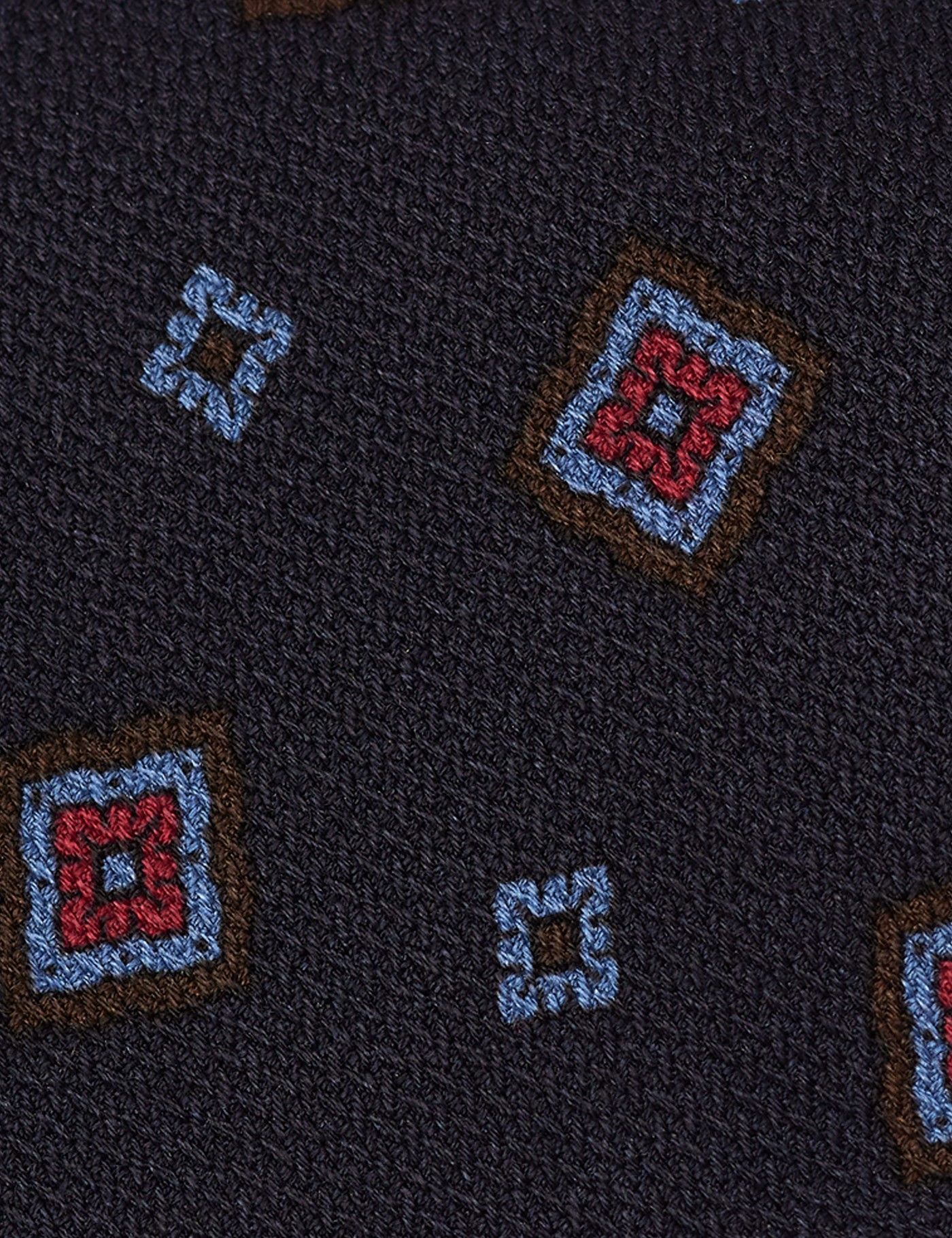 Navy & Red Medallion 1913 Tie-preview