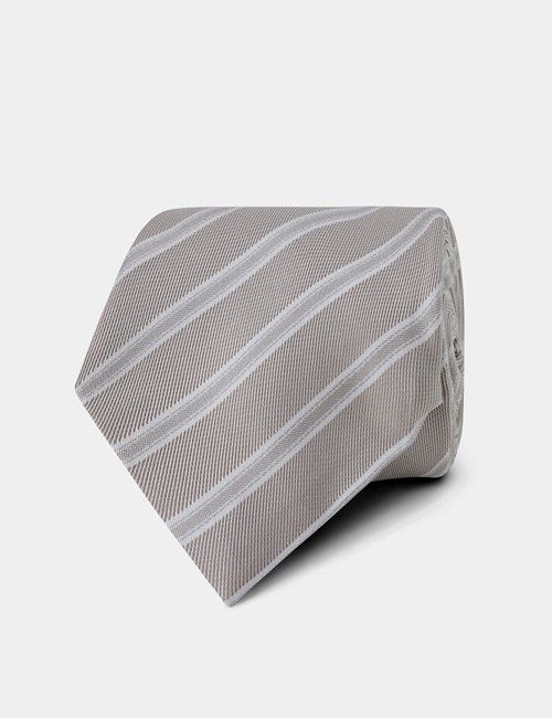 Extra Slim Fit Blue & White Textured Weave Non-Iron Shirt