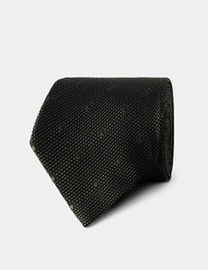 Forest Green Tonal Spot Grenadine 1913 Tie