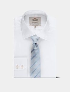 Sky Blue Tonal Stripe Grenadine 1913 Tie